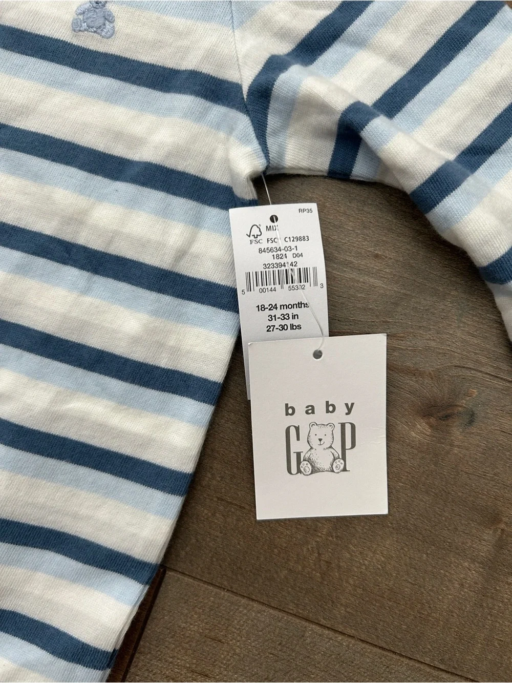 NWT Baby GAP Striped Bodysuit